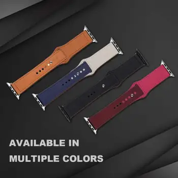 

Watch strap for Apple watch band Genuine leather loop 42/38mm watchband for iwatch 44mm 40mm 4/3/2/1 bracelet band accessories
