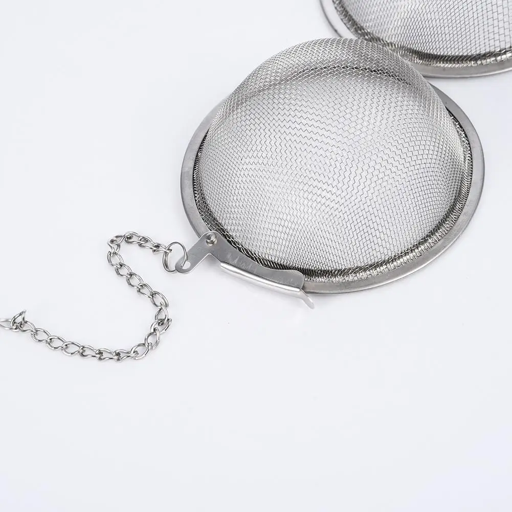 1pc Stainless Steel Tea Infuser Sphere Locking Spice Tea Ball Strainer Mesh Infuser Tea Filter Strainers Kitchen Tools theezeef