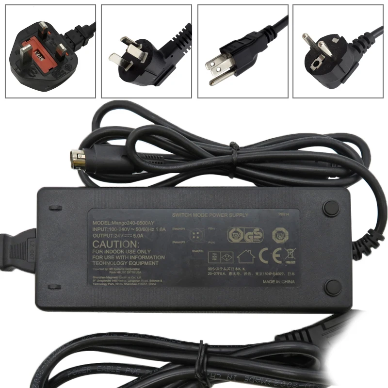 24VDC, 5AMP Output Megmeet Model Mango-240-0500AY Switch Mode Power Supply 