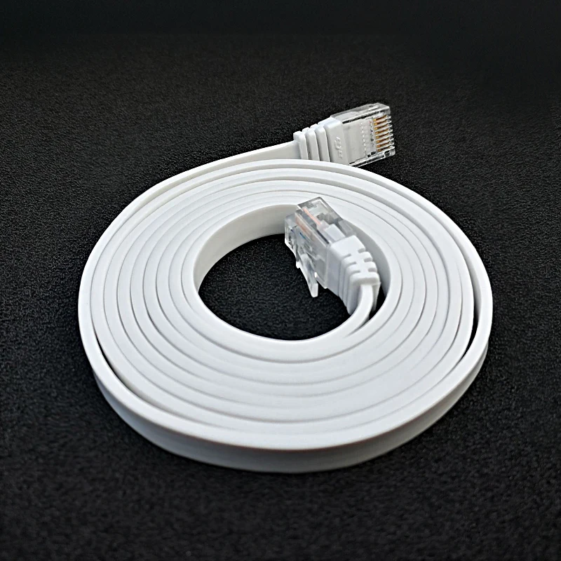 Tenda 8 контактный гигабитный RJ45 CAT5 Ethernet сетевой LAN кабель плоский UTP коммутационный
