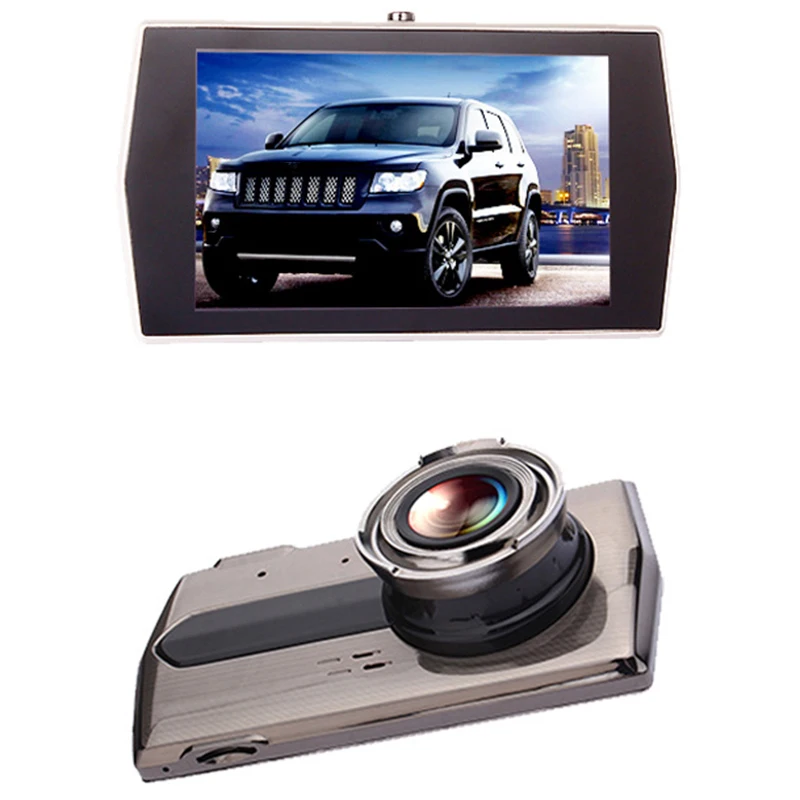 Двойной объектив 1080P HD4.0 дюймов Lcd Супер широкоугольный Автомобильный регистратор, Передняя Задняя парковочная камера, мониторинг заднего вида, L-X6 изображения
