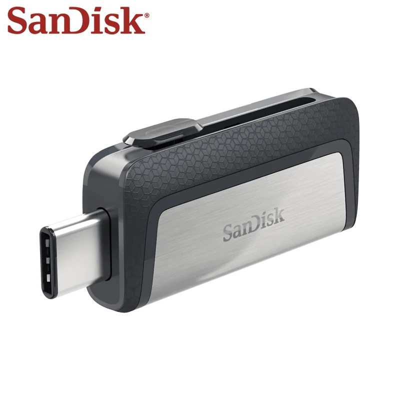 sandisk ультра OTG флеш-накопитель Тип C USB 3,1 флеш-накопитель 256 ГБ 128 Гб 64 ГБ 32 ГБ оперативной памяти, 16 Гб встроенной памяти, Макс 150 МБ/с. двойной слот мини флэш-диск