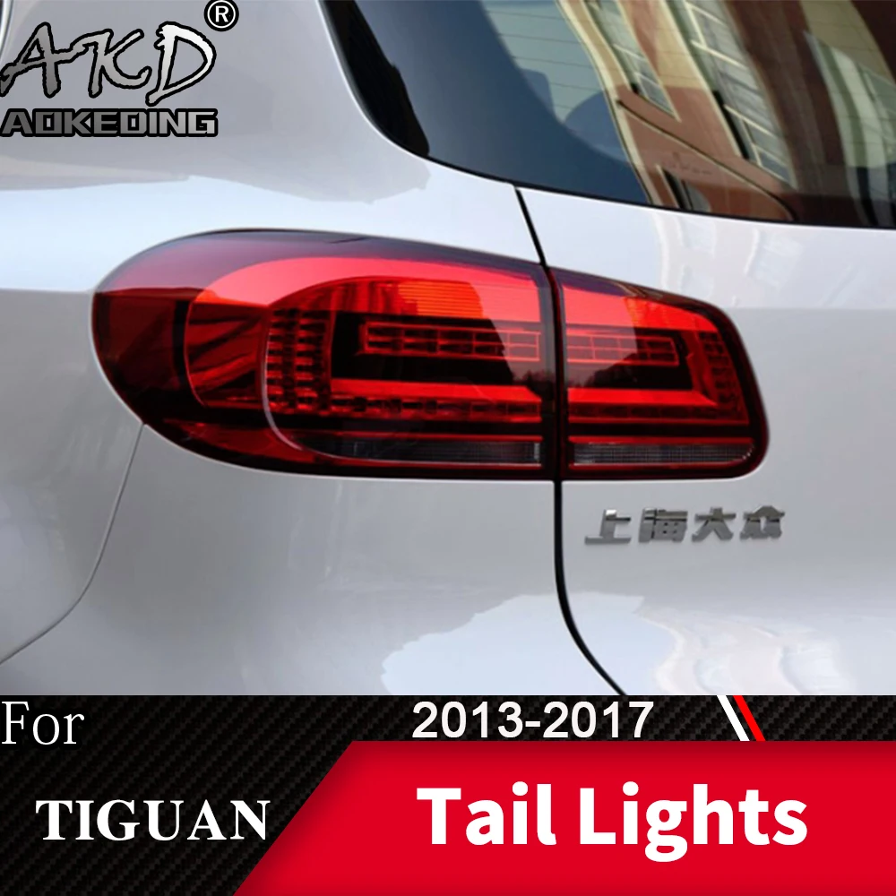 Задний фонарь для автомобиля VW Tiguan 2013- светодиодный задний фонарь Противотуманные фары Дневные ходовые огни DRL тюнинг автомобильные аксессуары
