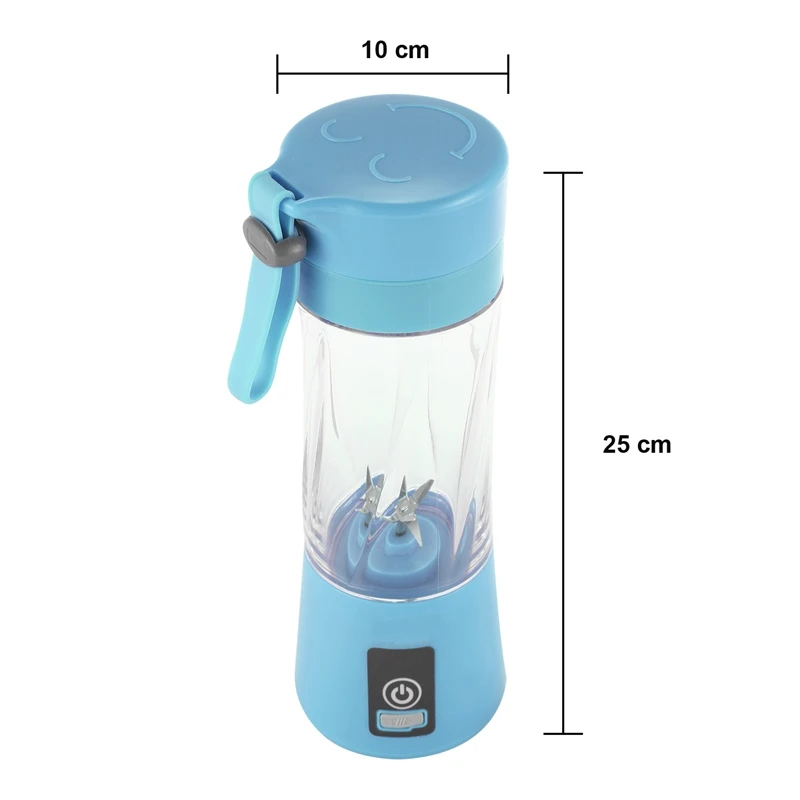 Portable USB Rechargeable Blender Mixer 6 Blades Juicer Handheld Smoothie Mini Juice Cup Electric Fruit Juicer Machine