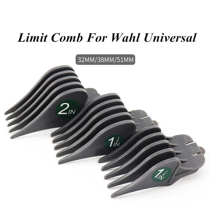 3 개/대 전기 클리퍼 대형 제한 빗은 Wahl Universal Push Shear Black 32/38/51mm G0310에 적합합니다.