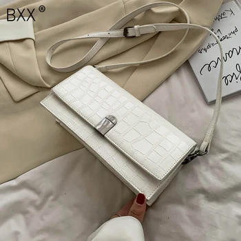 

[BXX] Stone Pattern PU Leather Shoulder Bags For Women 2020 Fashion Small Handbags Female Summer Hand Bag Lady Travel Bag HM140