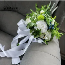 Свадебный букет Искусственные цветы ручной работы букет невесты для невесты Цветы Свадебные аксессуары цветы SPH70