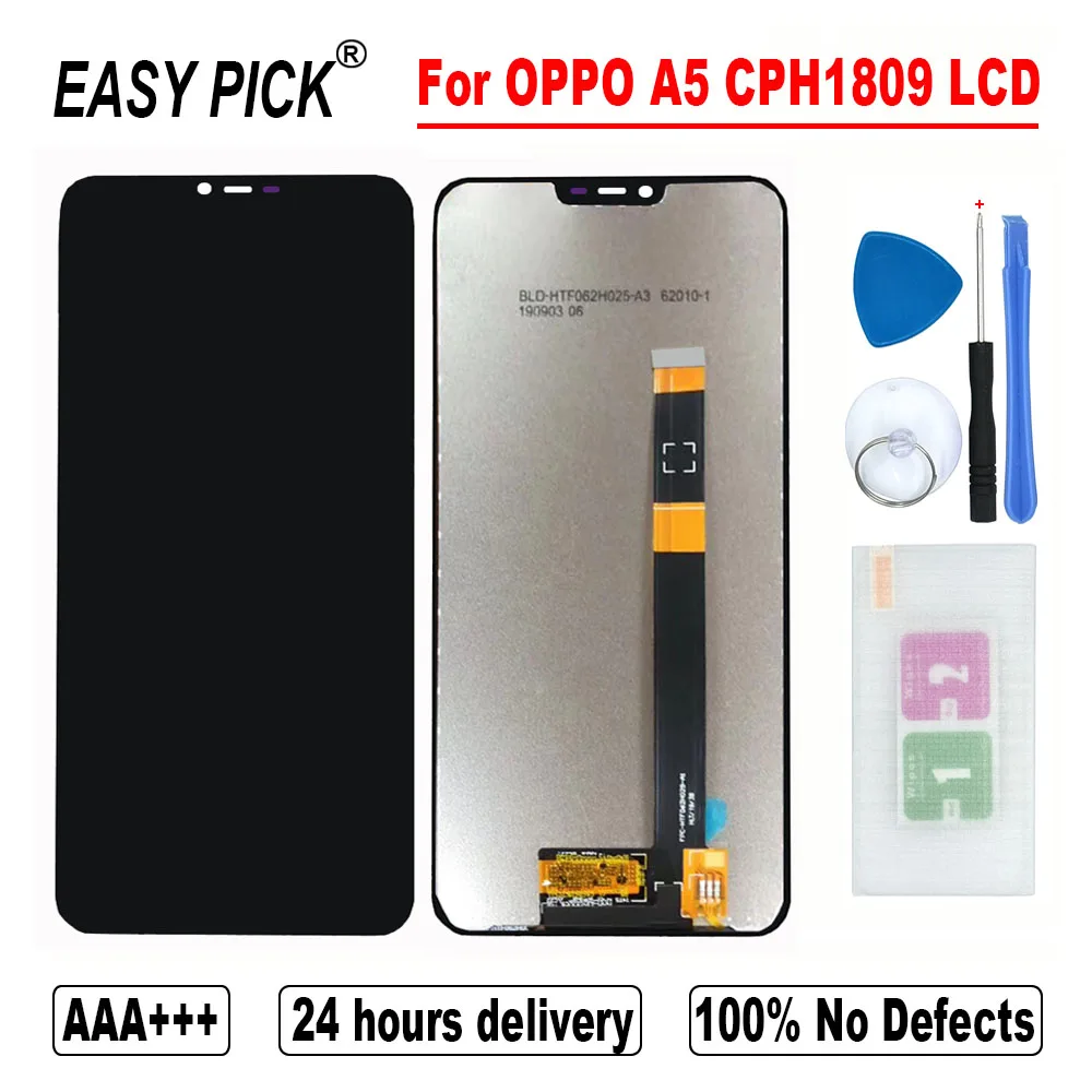 

For OPPO A5 CPH1809 LCD Display Touch Screen Digitizer Assembly Replacement Parts For OPPO A5 LCD Screen