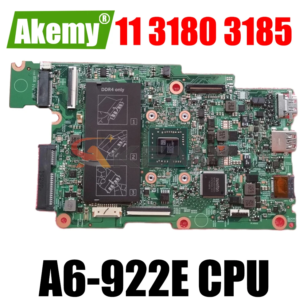 Akemy Фирменная Новинка 17876-1 CY5JK для Dell Inspiron 11 3180 3185 Материнская плата ноутбука A6-922E