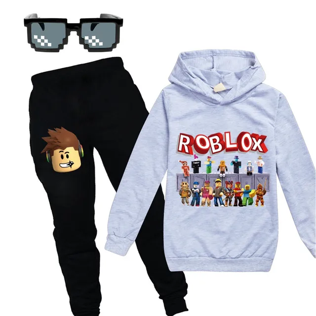 2020 The New Roblox Kids Tracksuit Boys Clothes Set Hoodies And