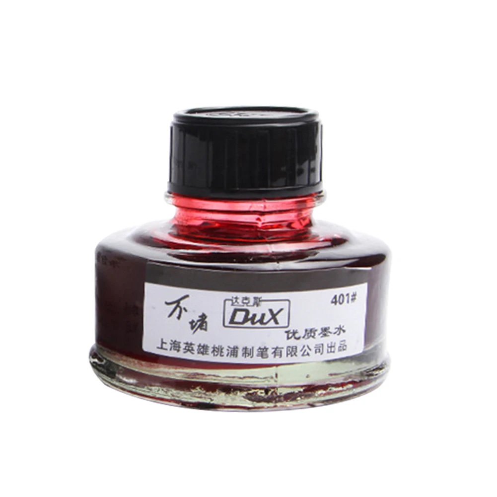 50 мл гладкая авторучка чернильная стеклянная бутылка студент, школа, офис, принадлежности для письма - Цвет графита: Red