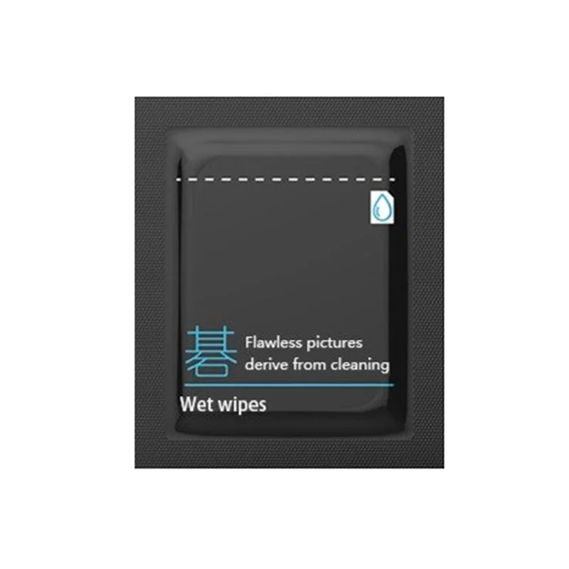 Vsgo V-t01e Lens Cleaning Wet Toalhetes 60 Peças Pré-umedecido com Pacote Individual para Lentes Óculos V-t01e - Image 2