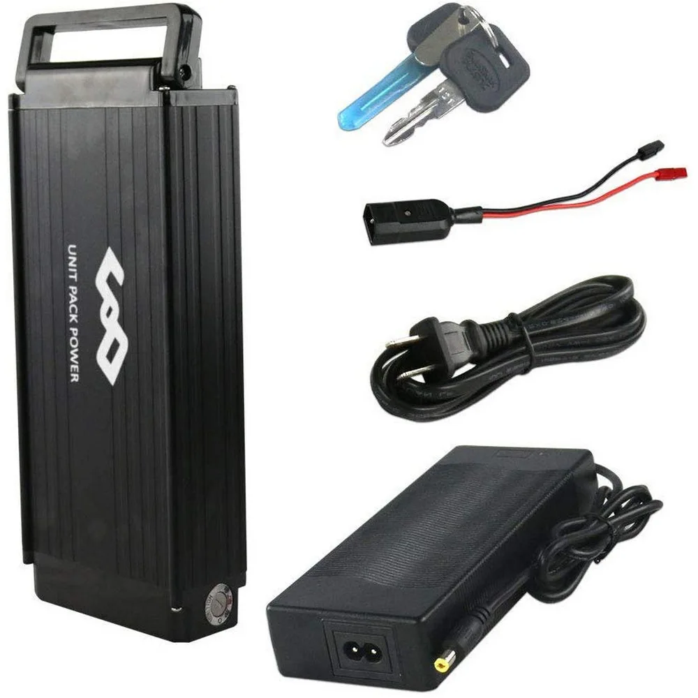 

48V 15Ah Rear Rack eBike Battery With Aluminium Alloy Case for 1000W 750W 500W 350W Pack Electric Bicycle Motor Kit accessories