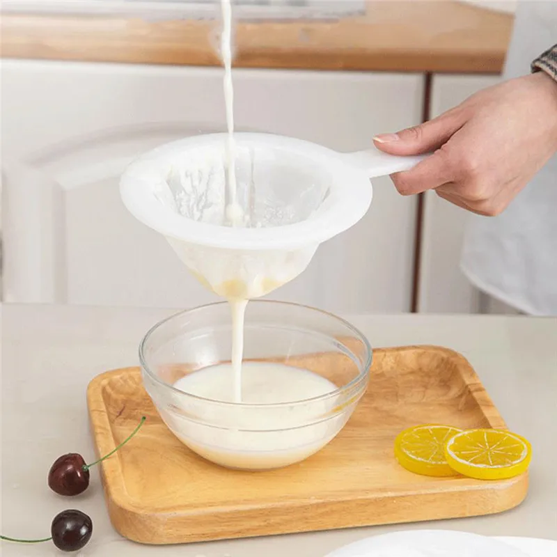 Home Kitchen Tool Lightweight Soy Milk Filter High Density Handheld Juice Mesh Sieve Colander Net | Дом и сад