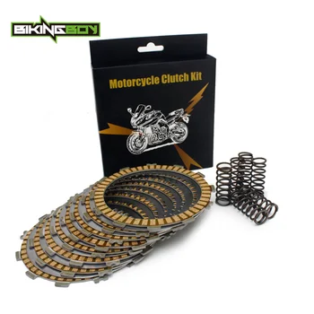 

BIKINGBOY 8 Clutch Friction Plate + 7 Steel Separator Plates + 6 Heavy Duty Springs DRZ DR-Z 400 00-17 05 06 07 08 KLX 400 03 04