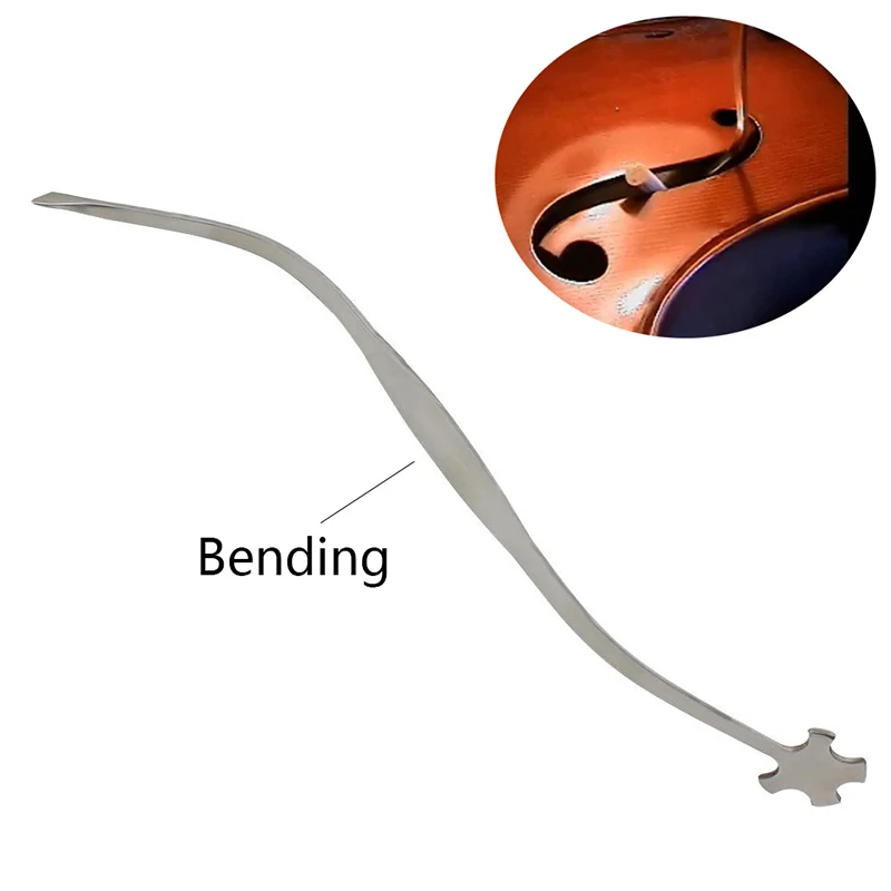 Violin Sound Post Setter Repair Tool Upright Stainless Steel Column Hook Strings Instrument Viola Parts Accessories | Спорт и