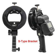 Support de poignée Bowens de Type S, nouveau support de montage pour Speedlite Flash Snoot Softbox, plat de beauté en nid d'abeille pour Godox Flash