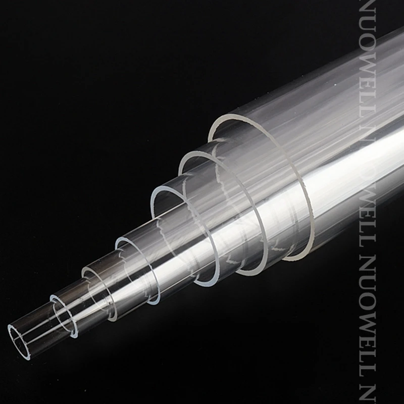 OD 16~90mm Transparent Acrylic Tube Aquarium Fish Tank Supplies Plexiglass Water Supply Pipe Garden Watering Fittings 15cm Long