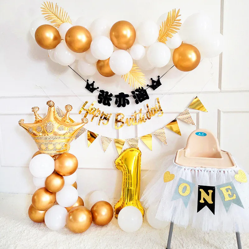 

32inch Big Foil Birthday Balloons Air Helium Number Balloon Figures Happy Birthday Party Decorations Kid Baloons Birthday Ballon