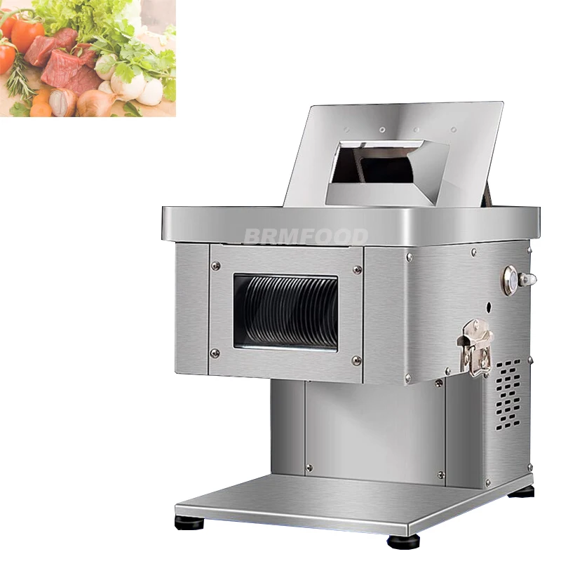 220V Electric Meat Slicing Machine Fully Automatic Shred Slicer Dicing Cutter Grinder | Бытовая техника