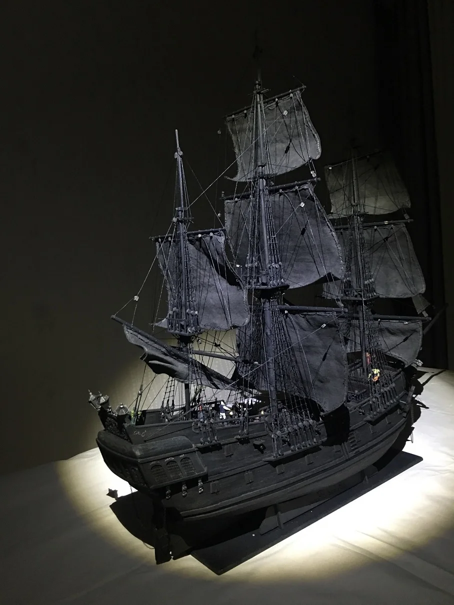 Набор для лодок с черным жемчугом длина 80 см 3d лазерная резка набор модели