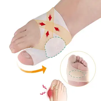 

Silicone Gel Big Toe Separator Spreader Eases Foot Pain Foot Hallux Valgus Correction Guard Cushion Concealer Thumb Insoles
