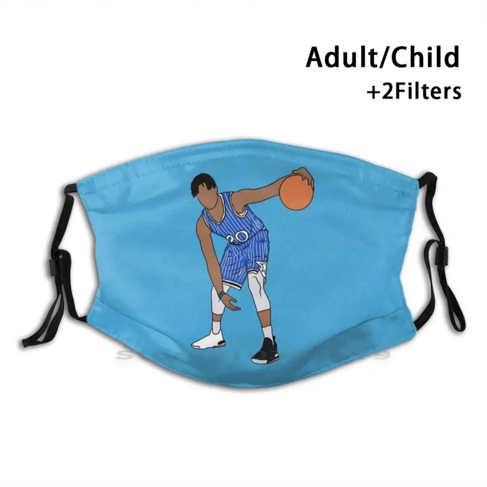 Многоразовая маска для лица с фильтром Pm2.5 и волшебным принтом Markelle Fultz Magic 20 |