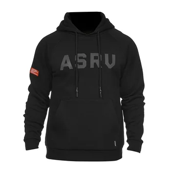 

Spring 2020 men's solid color large size printed long-sleeved outdoor sports sweater