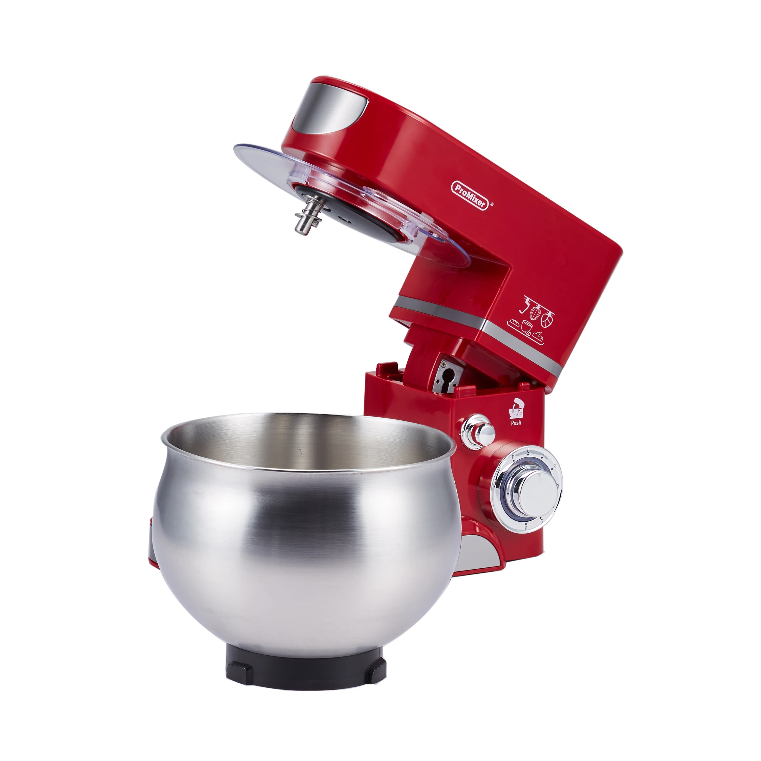 ProMixer M5A 5L6speedStainless Steel BowlPlanetary Stand MIXERCream Egg Whisk Blender Cake Dough Bread Maker Machine