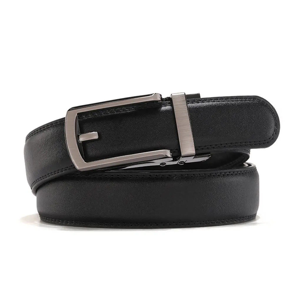 

Men's belt High-grade cowhide belt fashion alloy automatic buckle Business Casual Wild men's Genuine Leather belt