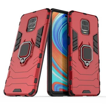 

100pcs Magnet Suction Armor Hard Case Kickstand Cover Shockproof with Stand For Xiaomi Redmi Note 9 Pro Max 9S 8 8A 8T 7 7A K30
