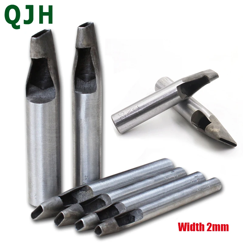 Leather Elliptical Hole Punch Oval Angle Spacing Belt Punching Tools