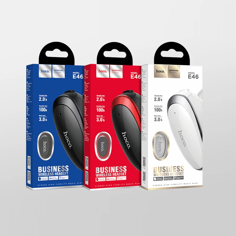 HOCO Mini Wireless Bluetooth Earphone Stereo Invisible in ear headphone with Mic Sports Running Earbuds for Samsung S20 iphone X