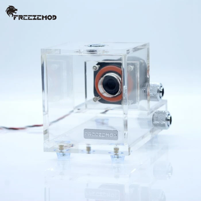 Промышленный кулер для воды FREEZEMOD кубический прозрачный бак + насос емкостью 500