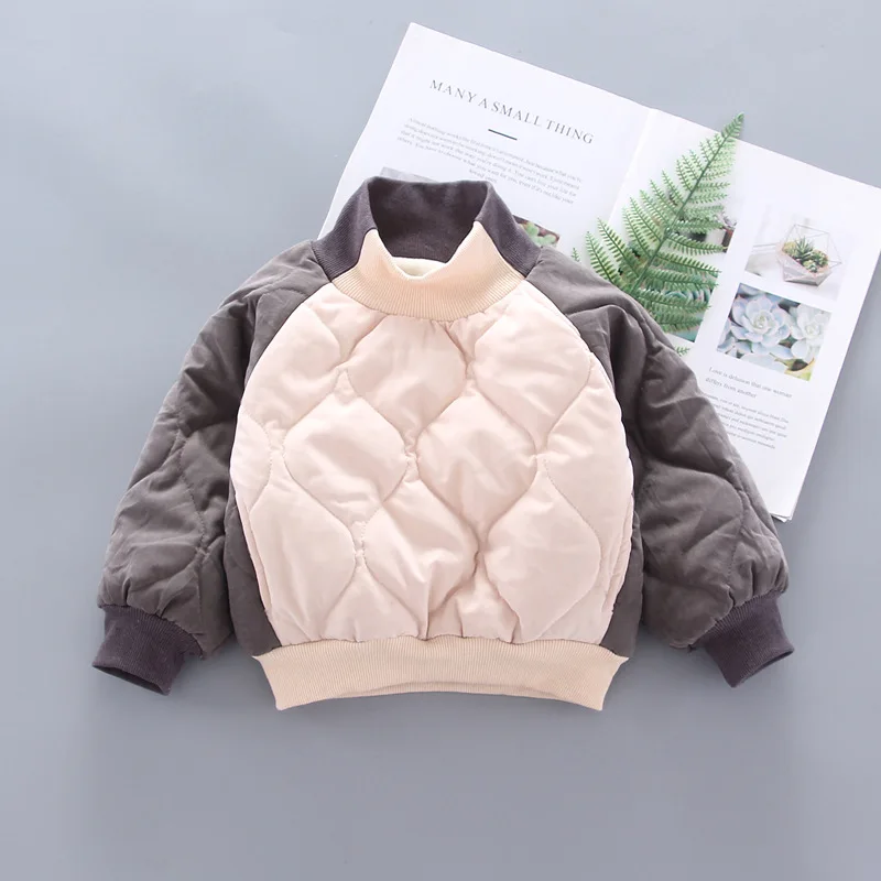Зимняя Одинаковая одежда для семьи с рисунком, детский утепленный бархатный свитер разных цветов - Цвет: brown