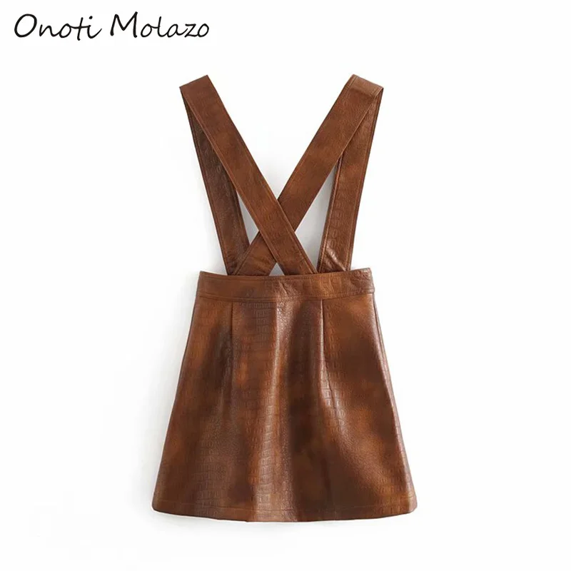 Onoti Molazo, Длинная женская юбка, кожзам, пояс, модная, повседневная, для девушек, шикарные, мини юбки, нижняя часть, для женщин,, осень, зима, новинка