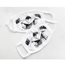 Анимэ косплей, крутая маска для лица, хлопковая, сделанная на открытом воздухе, для велосипеда, лыжного черепа, половина, многофункциональная, дышащая, AHG, защита от ветра, рот, покрытие