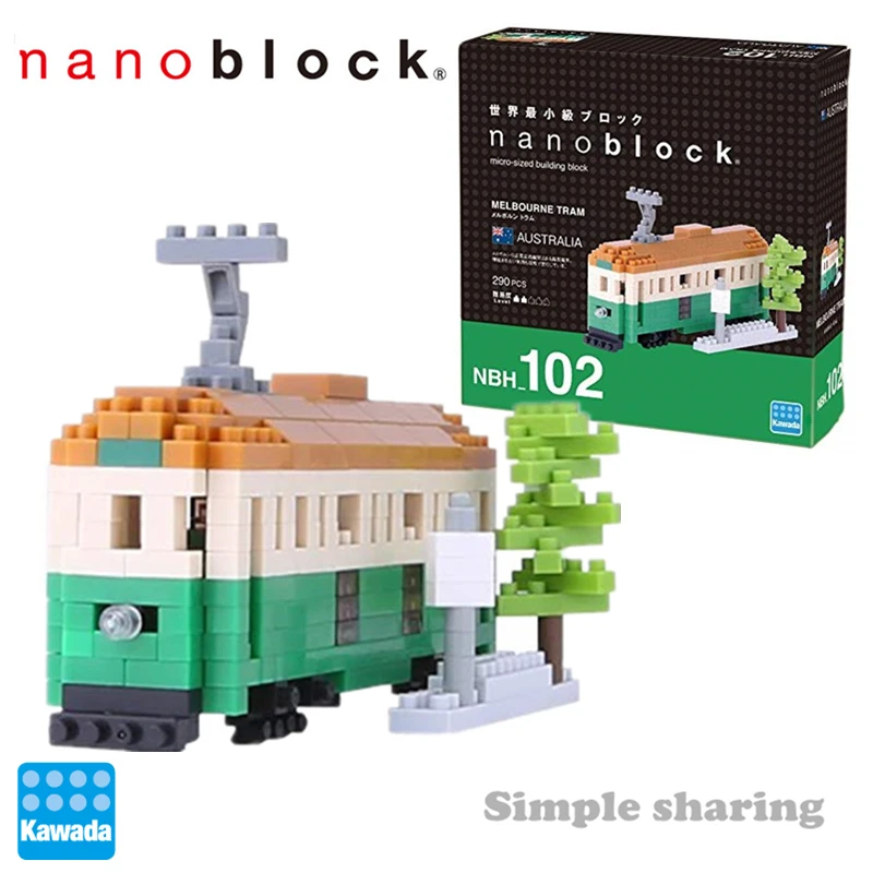 Nanoblock Melbourne Tram NBH 102 Kawada Miniature Building Blocks for sale online 