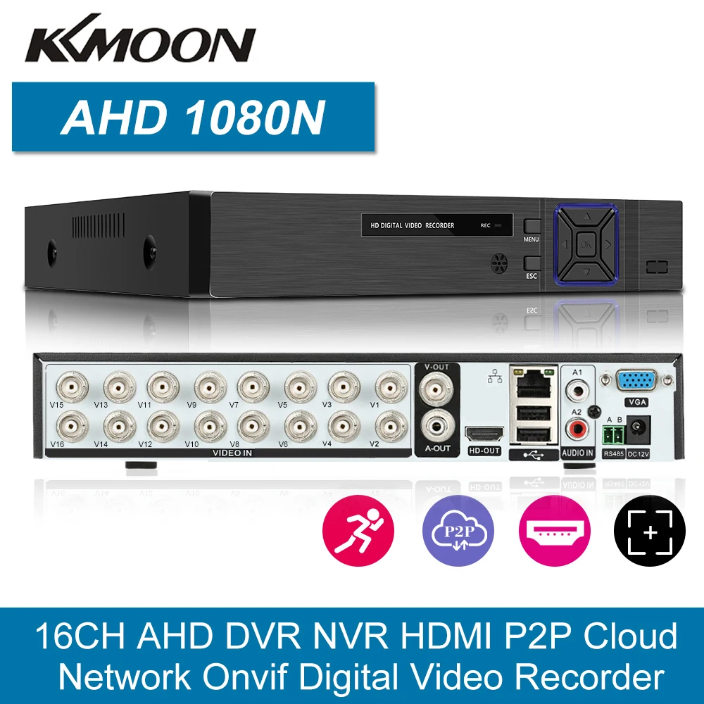 DVR 16CH 8CH 4CH CCTV рекордер для AHD аналоговой камеры ip-камера Onvif P2P HD 1080P видео наблюдения DVR рекордер Регистратор