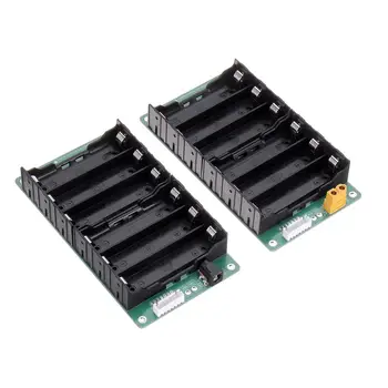 

50A XT60/DC5.5 18650 Battery Holder Case 6 Slot Box 6S Battery Pack Li-ion Lithium Balance Integrated Circuits for RC 6S Battery