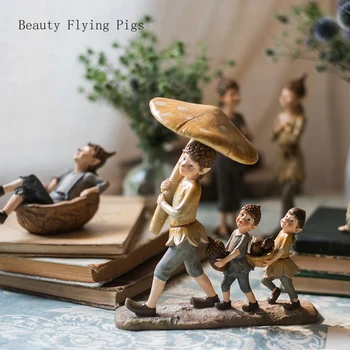 

New fairy tale forest elf character sculpture resin home decorations garden decorations jewelry elf collection Christmas gifts
