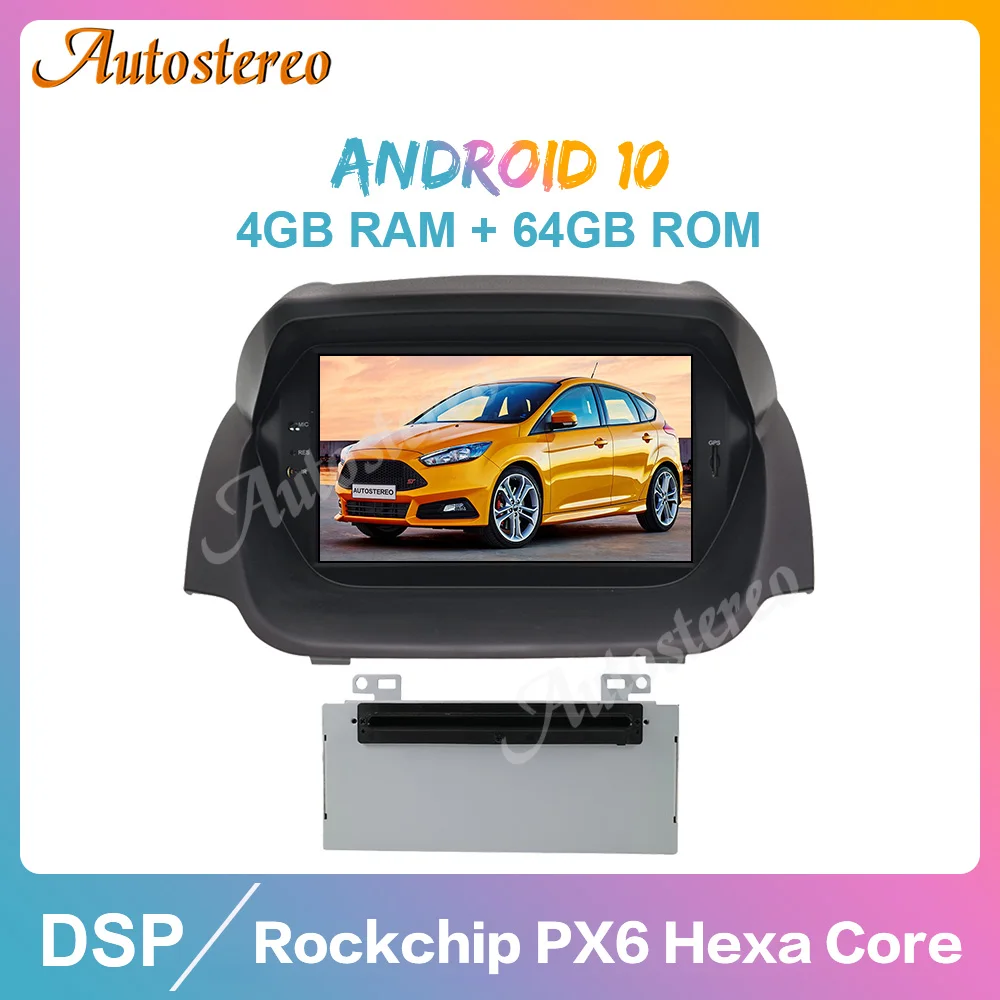 Android 10.0 Car DVD Player GPS Navigation For Ford Fiesta MK7 2013-2016 Car Radio player Auto Video stereo Multimedia head unit