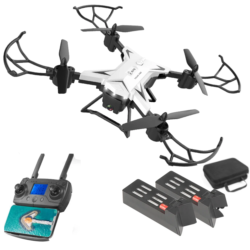 

KY601G Foldable USB Charging 4K HD Dual GPS WIFI 4 Channels Intelligent Remote Control FPV Aerial View Drone ABS Photography
