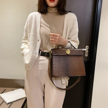 

Bolsos Mujer Vintage Alligator Crossbody Bags For Women 2019 Luxury Handbags Women Bags Designer Female Shoulder Messenger Bags