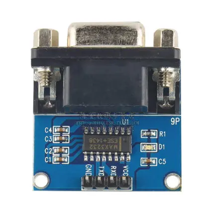 1 шт./лот MAX3232 RS232 в TTL Серийный порт конвертер Модуль DB9 разъем MAX232 | Электронные