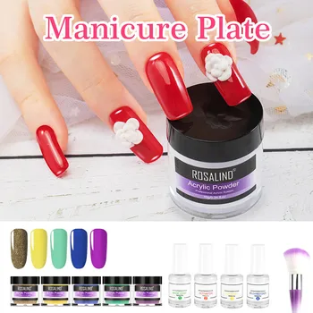 

10pcs/set Nail Polish Dipping Powder System Liquid Natural Dry Nail Art Starter Kit 12ml Red Gray Glitter Pearl Nail Art Varnish