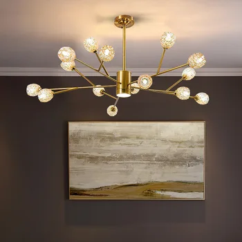 

GIRBAN Home Decor All Copper Nordic Indoor Lighting Living Room Pendant Lights for Bedroom Modern Chandeliwer Pendant Lamp