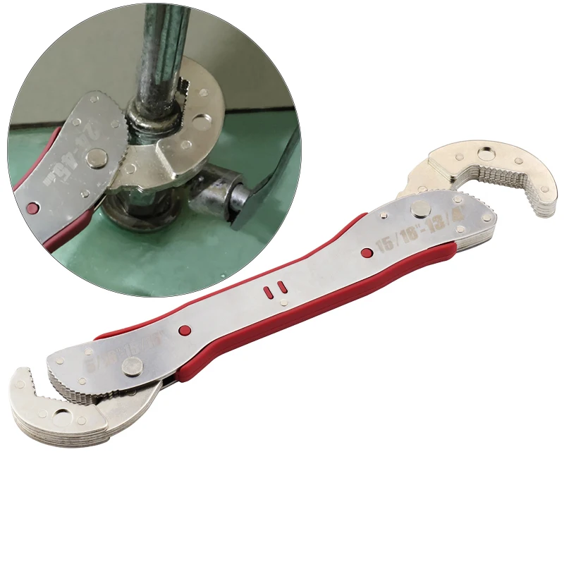 

Yalku Adjustable Magic Spanner Multi-function Wrench Tool Universal Wrench Home Hand tool 9-45/32mm Optional