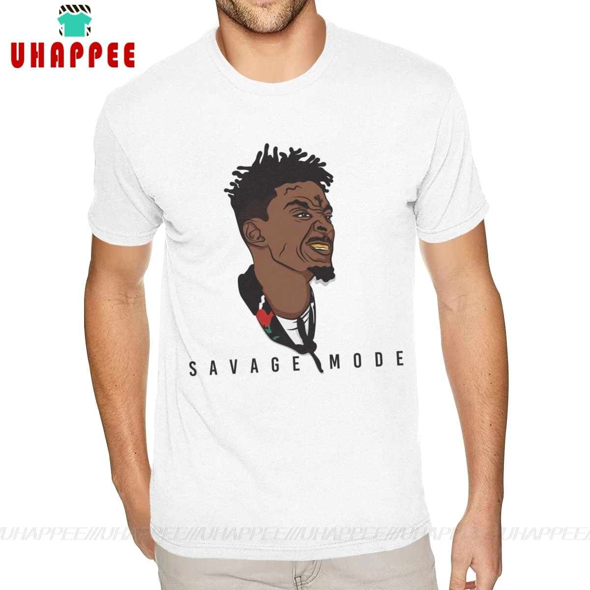 Крутая 21 savage футболки под заказ белая мужская футболка с коротким рукавом 5XL |