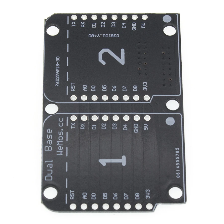 1/2/5PCS WeMos D1 Mini NodeMCU Socket Dual Base Shield for Arduino ESP8266 